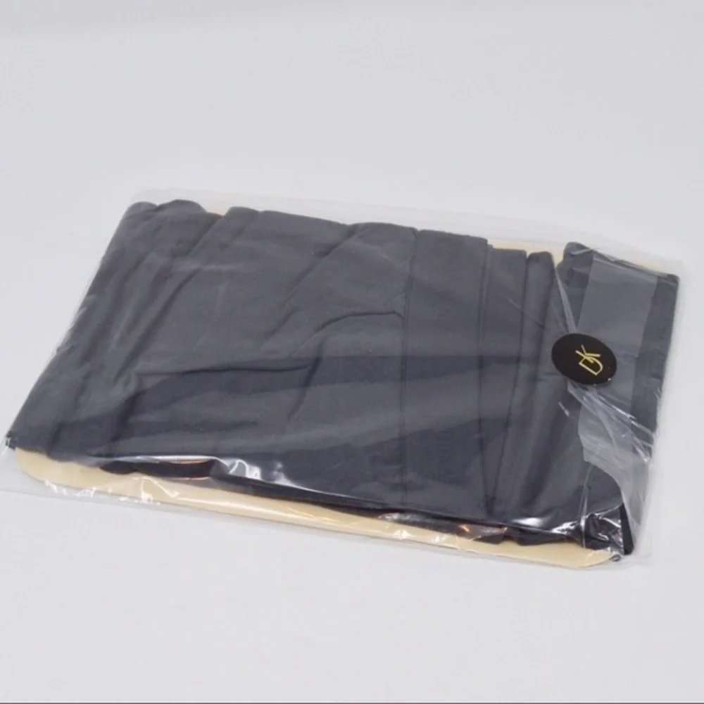 Vintage 90’s Donna Karan Satin Jersey Medium Gray Grey Hosiery Style 268‎ NEW